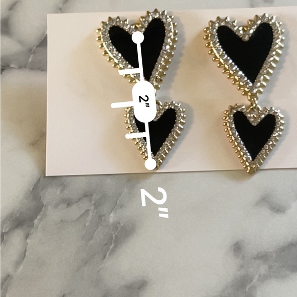 Baublebar heart shaped earrings - Picture 2 of 2